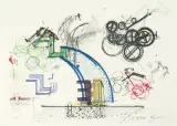 Rubber Nylon by Jean Tinguely, 1975, lithograph, sold Jun 2024