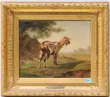 Ziege im Freien by Charles Humbert, 1850, oil on paper, sold Jun 2024