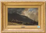 Der Friedhof by Charles Humbert, 1857, oil on paper, offered Jun 2024