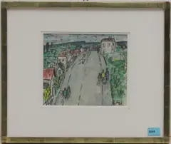 Skizze zu "Amateur-Rennen by Otto Abt, gouache, sold Jun 2024