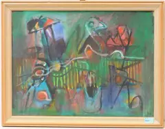 Metamorphose by Serge Brignoni, 1998, oil on board, offered Jun 2024