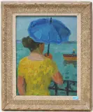 Am See by Leo Deck, 1908, oil on board, sold Jun 2024