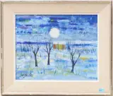 Oberitalienische Winterlandschaft by Roger Kathy, oil on canvas, offered Jun 2024