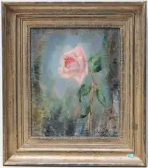 Rote Rosen by Oskar Lüthy, 1944, oil on panel, sold Jun 2024