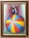 Balanceakt by Thomas Portmann, 2024, oil on canvas, sold Jun 2024