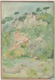 Rast am Weiher by Walter Sautter, 1952, oil on canvas, sold Jun 2024
