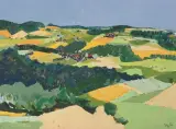 Blick vom Oberbühlchnubel by Bodo Stauffer, 1982, oil on canvas, sold Jun 2024