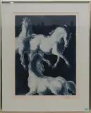 Drei Pferde by Hans Erni, color etching, sold Jun 2024