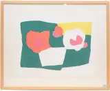Rosen by Ferdinand Gehr, color woodcut, sold Jun 2024