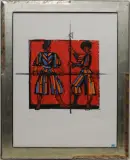 Schweizer Garde by Rudolf Mirer, 1989, color lithograph, sold Jun 2024