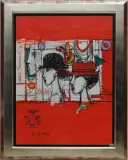 Modes by Rudolf Mirer, 1994, color lithograph, sold Jun 2024