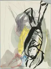 Ohne Titel by Leiko Ikemura, 1987, mixed media, sold Mar 2024