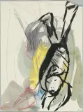 Ohne Titel by Leiko Ikemura, 1987, mixed media, sold Mar 2024