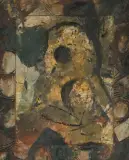 Ohne Titel by Philippe Cognée, 1990, mixed media, sold Mar 2024