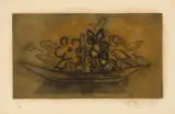 Corbeille de fleurs (Blumenkorb) by Georges Braque, 1951, etching, sold Mar 2024