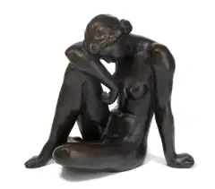 Rastende by Fritz Klimsch, bronze, sold Mar 2024