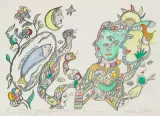 Ohne Titel by Niki de Saint Phalle, color lithograph, sold Mar 2024