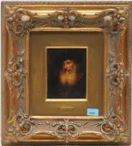 Bildnis eines Rabbiners by Alois Heinrich Priechenfried, oil on panel, sold Mar 2024