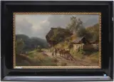 Landschaft im Schwarzwald by Paul Weber, oil on canvas, sold Mar 2024