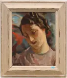 Portrait einer jungen Frau by Henri Clément-Serveau, 1939, oil on canvas, sold Mar 2024
