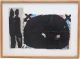 Rau nie!" 1985 by Felix Droese, collage, offered Mar 2024
