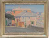 Ansicht einer italienischen Stadt by Maximilian Klein von Diepold, oil on canvas, sold Mar 2024
