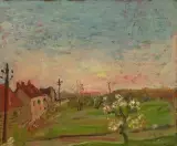 Frühlingslandschaft by Abraham Mintchine, oil on canvas, sold Mar 2024