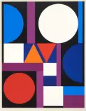 Konkrete Komposition by Auguste Herbin, color screenprint, sold Sep 2025
