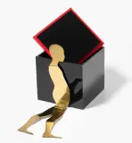 Folding Man by Ernest Trova, 1968, multiple, offered Jun 2025
