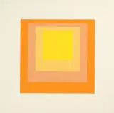 Hommage to the square by Josef Albers, color screenprint, sold Sep 2024