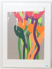 Blumen by Markus Weggenmann, 2010, color screenprint, offered Sep 2024