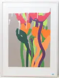 Blumen by Markus Weggenmann, 2010, color screenprint, offered Sep 2024