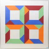 Presenza grafica by Max Bill, 1971, color screenprint, sold Sep 2024