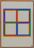 Konkrete Komposition by Max Bill, 1969, color screenprint, sold Jun 2024