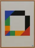 Konkrete Komposition by Max Bill, 1970, color screenprint, sold Jun 2024