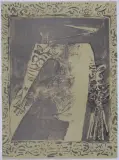 Figure verde by Wifredo Lam, 1975, color lithograph, offered Mar 2024