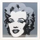 nach Marilyn Monroe by Andy Warhol, color screenprint, sold Mar 2024