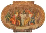 Russisch, Ende 19.Jh by Das letzte Abendmahl, tempera, sold Mar 2024