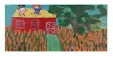 Untitled by Stephanie Durham, oil on wood, sold Jan 2023