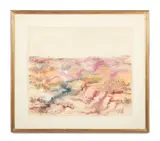 Untitled by Yossi Stern, watercolor and ink on paper, sold Jan 2023