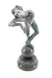 Sleep Marcel: Half Light (Midnight) by Richard MacDonald, bronze sculpture, sold Jan 2023