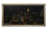 Midtown Atlanta by Ryan J. Vojir, 2006, oil on canvas night time cityscape, sold Jan 2023