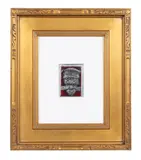 Thunder Mask by Bruce Onobrakpeya, mixed media and metal foil relief, sold Jan 2023