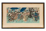 Untitled by Utagawa Kunisada II, woodblock triptych, sold Jan 2023