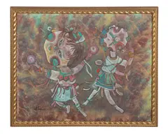 Untitled by Wu Hao, oil on canvas, sold Jan 2023