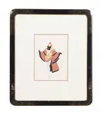 Le Poule" (The Hen) by Romain de Tirtoff Erte, gouache on BFK Paris paper, sold Jan 2023