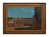 The Calvary at Saint-Sixte by Roland Oudot, oil on canvas, sold Jan 2023