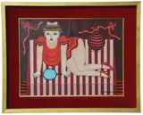 contemporary painting "Lulu by Shigeo Okumura, oil on canvas, sold Dec 2024