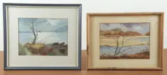 DE artist by Edward Grant, watercolor, sold Jan 2025