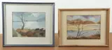 DE artist by Edward Grant, watercolor, sold Jan 2025